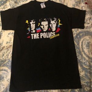 The Police 2008 Tour Shirt Sting Rock Band Tee